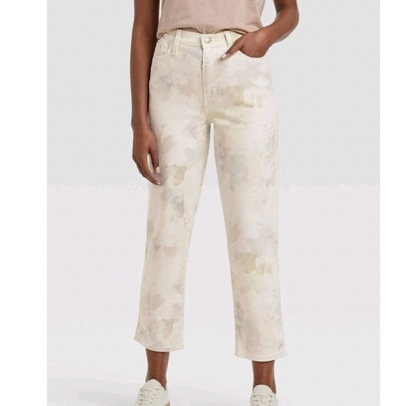 Universal Thread Denim - Universal Thread Vintage Straight Jeans Watercolor Cream Size 10 **See desc. **